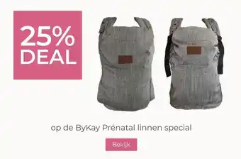 Prenatal 25% DEAL op de ByKay Prénatal linnen special aanbieding