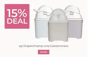 Prenatal 15% DEAL op Diaperchamp one luieremmers aanbieding