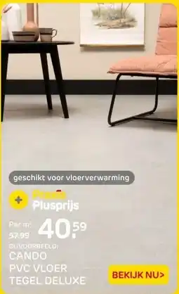 Praxis CANDO PVC VLOER TEGEL DELUXE aanbieding