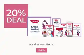 Prenatal 20% DEAL op alles van Heltiq aanbieding