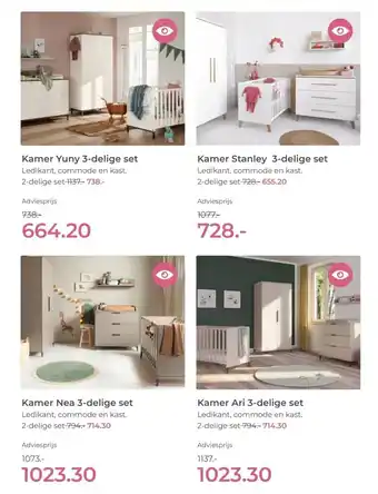 Prenatal Kamer Yuny 3-delige set aanbieding