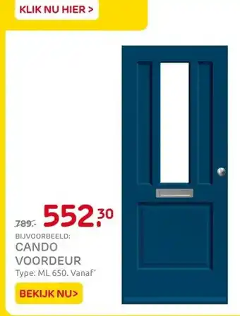Praxis CANDO VOORDEUR aanbieding
