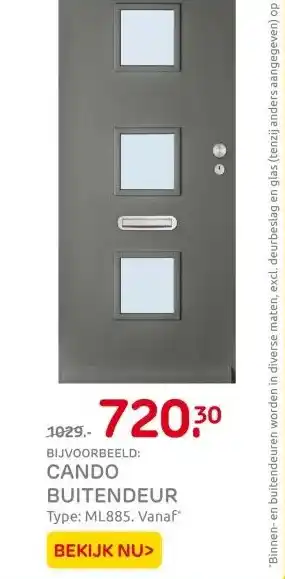 Praxis CANDO BUITENDEUR aanbieding