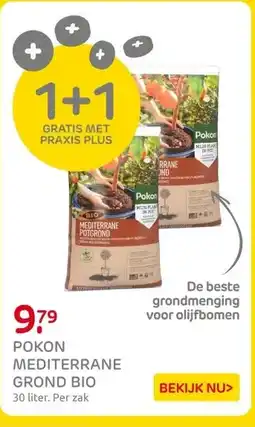 Praxis POKON MEDITERRANE GROND BIO aanbieding