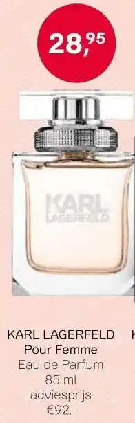 Pour Vous KARL LAGERFELD aanbieding