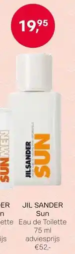 Pour Vous JIL SANDER Sun Eau de Toilette aanbieding