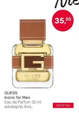 Pour Vous GUESS Iconic for Men Eau de Parfum 30 ml aanbieding