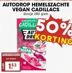 MCD Supermarkt AUTODROP HEMELSZACHTE VEGAN CADILLACS aanbieding