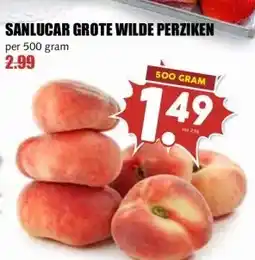 MCD Supermarkt SANLUCAR GROTE WILDE PERZIKEN aanbieding