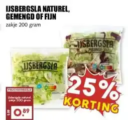 MCD Supermarkt IJSBERGSLA NATUREL, GEMENGD OF FIJN aanbieding