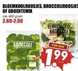 MCD Supermarkt BLOEMKOOLROOSJES, BROCCOLIROOSJES OF GROENTEMIX aanbieding