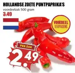 MCD Supermarkt HOLLANDSE ZOETE PUNTPAPRIKA'S aanbieding