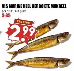 MCD Supermarkt VIS MARINE HEEL GEROOKTE MAKREEL aanbieding