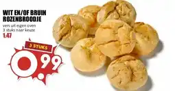 MCD Supermarkt WIT EN/OF BRUIN ROZENBROODJE aanbieding
