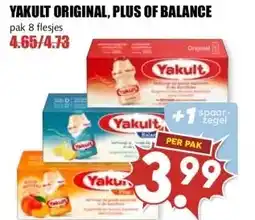 MCD Supermarkt YAKULT ORIGINAL, PLUS OF BALANCE aanbieding