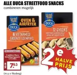 MCD Supermarkt ALLE DUCA STREETFOOD SNACKS aanbieding
