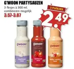MCD Supermarkt G'WOON PARTYSAUZEN aanbieding