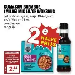 MCD Supermarkt SUM&SAM BOEMBOE, (MILDE) MIX EN/OF WOKSAUS aanbieding