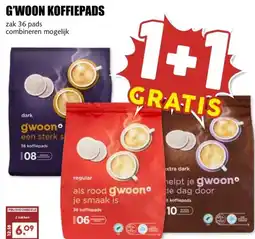 MCD Supermarkt G'WOON KOFFIEPADS aanbieding