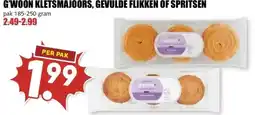 MCD Supermarkt G'WOON KLETSMAJOORS, GEVULDE FLIKKEN OF SPRITSEN aanbieding