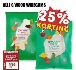 MCD Supermarkt ALLE G'WOON WINEGUMS aanbieding