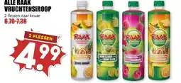 MCD Supermarkt ALLE RAAK VRUCHTENSIROOP aanbieding