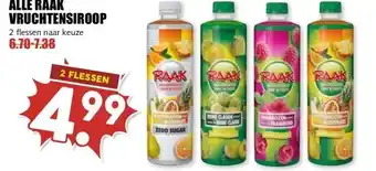 MCD Supermarkt ALLE RAAK VRUCHTENSIROOP aanbieding