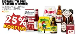 MCD Supermarkt BROUWERIJ TIJ, DUVEL, LA CHOUFFE OF LIEFMANS aanbieding