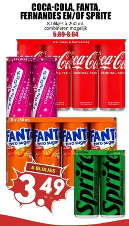 MCD Supermarkt COCA-COLA, FANTA, FERNANDES EN/OF SPRITE aanbieding