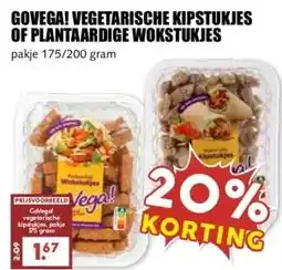 MCD Supermarkt GOVEGA! VEGETARISCHE KIPSTUKJES OF PLANTAARDIGE WOKSTUKJES aanbieding