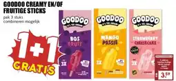 MCD Supermarkt GOODOO CREAMY EN/OF FRUITIGE STICKS aanbieding