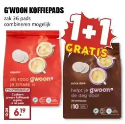 MCD Supermarkt G'WOON KOFFIEPADS aanbieding