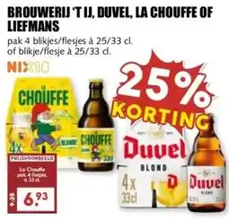 MCD Supermarkt BROUWERIJ 'T IJ, DUVEL, LA CHOUFFE OF LIEFMANS aanbieding