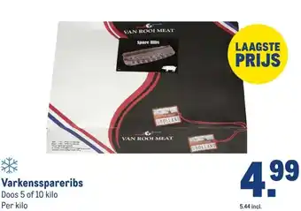 Makro Varkensspareribs aanbieding