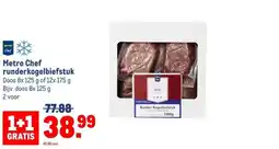 Makro Metro Chef runderkogelbiefstuk aanbieding