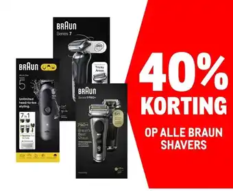Makro OP ALLE BRAUN SHAVERS aanbieding