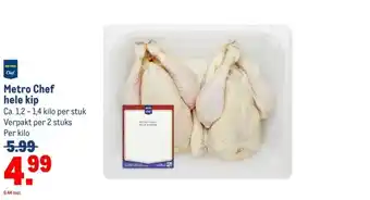 Makro Metro Chef hele kip aanbieding