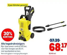 Makro Alle hogedrukreinigers aanbieding