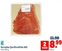 Makro Gerookte fjordforelfilet ASC aanbieding
