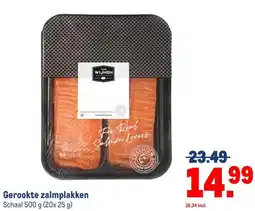 Makro Gerookte zalmplakken aanbieding