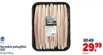 Makro Gerookte palingfilet ESF aanbieding