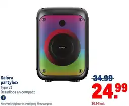 Makro Salora partybox aanbieding