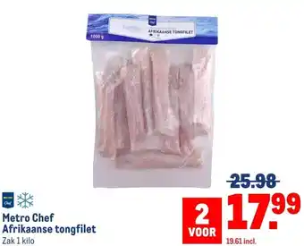 Makro Metro Chef Afrikaanse tongfilet aanbieding