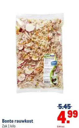 Makro Bonte rauwkost aanbieding