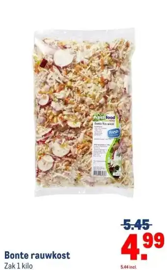 Makro Bonte rauwkost aanbieding