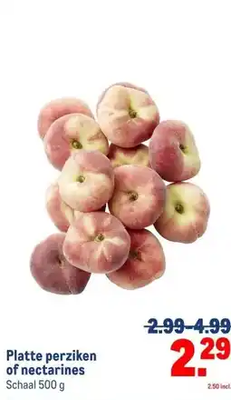 Makro Platte perziken of nectarines aanbieding