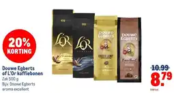Makro Douwe Egberts of L'Or koffiebonen aanbieding
