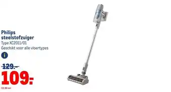 Makro Philips steelstofzuiger aanbieding
