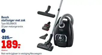 Makro Bosch stofzuiger met zak aanbieding