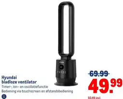 Makro Hyundai bladloze ventilator aanbieding
